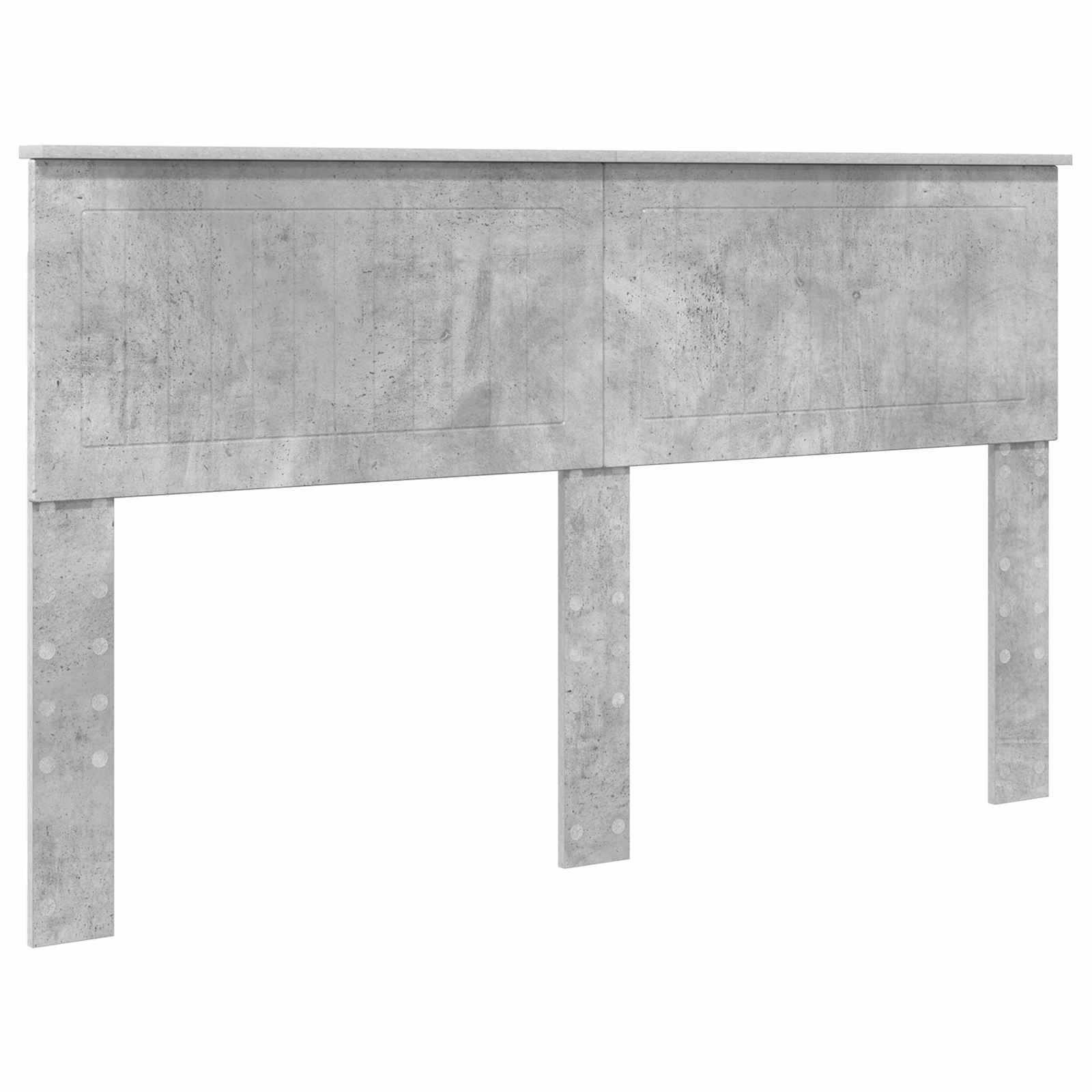 vidaXL Kopfteil Beton Grau Holzwerkstoff