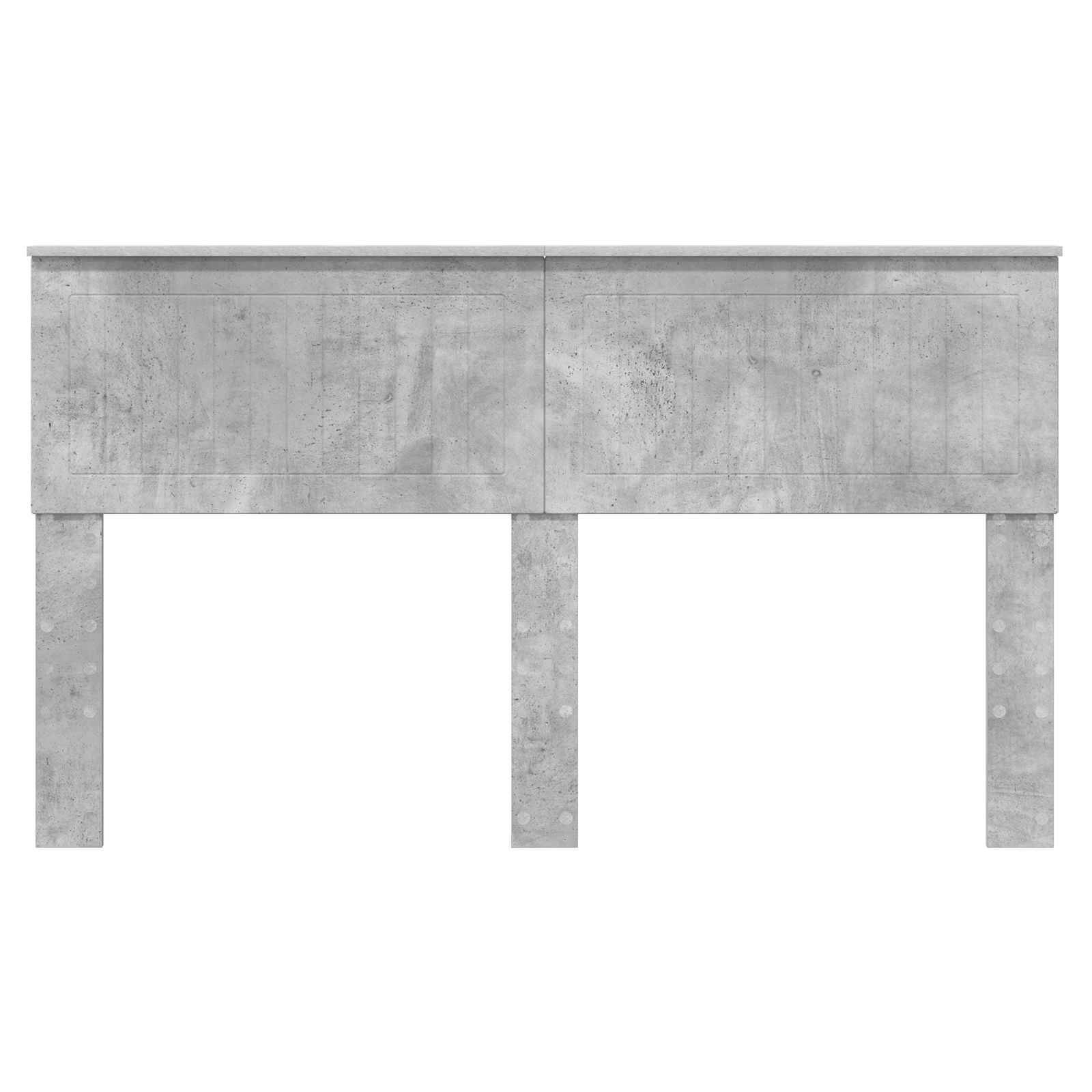 vidaXL Kopfteil Beton Grau Holzwerkstoff