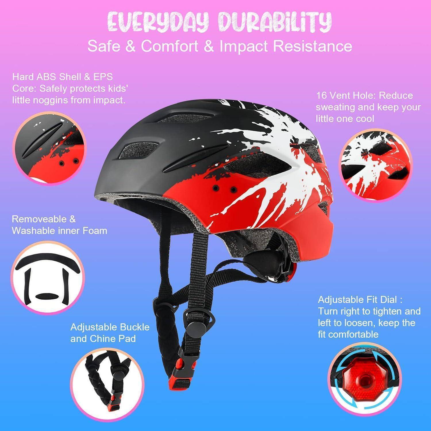 Fahrradhelm Kinder mit Licht, Leichter