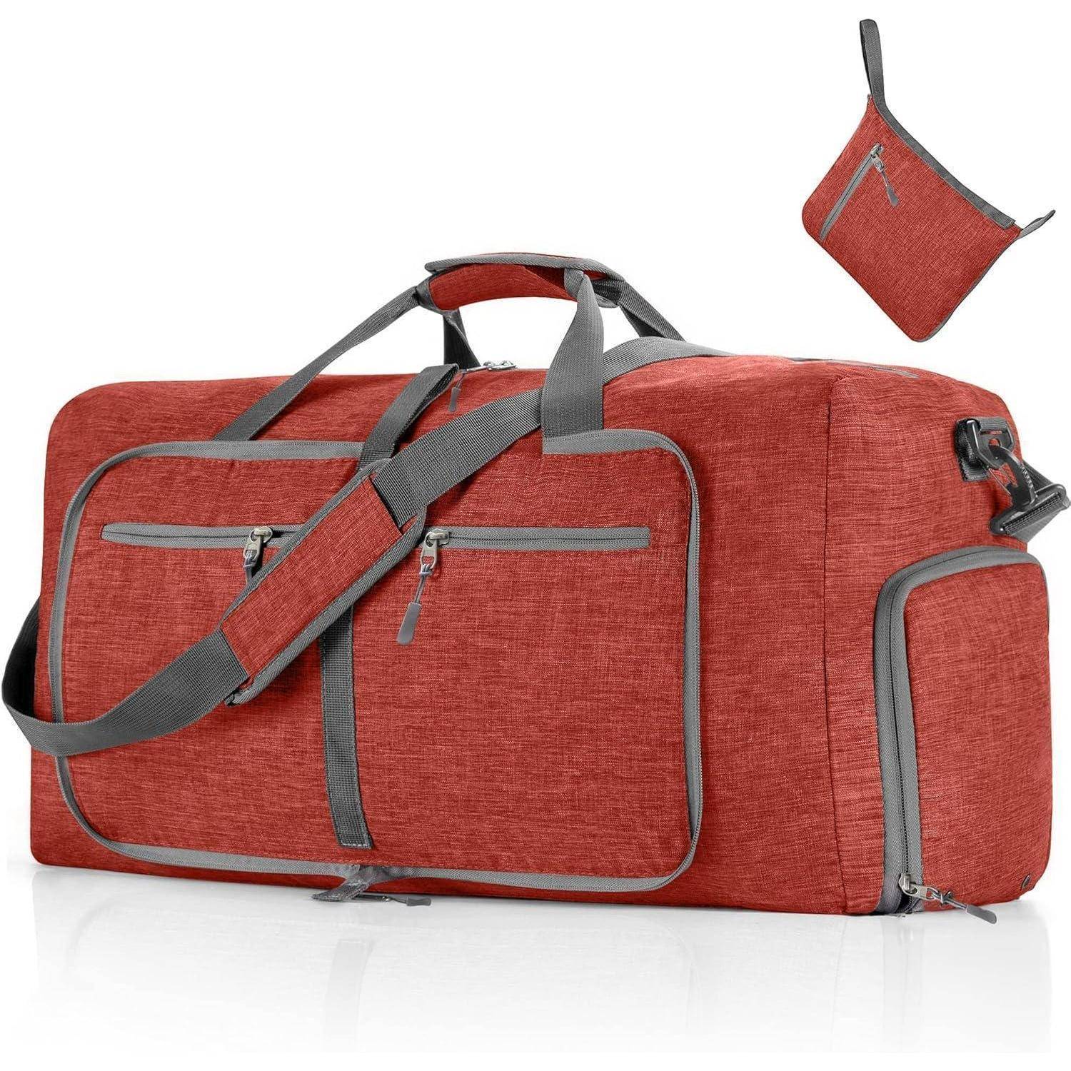 Leichte Faltbare Reisetasche 65L Sporttasche Damen Herren mit