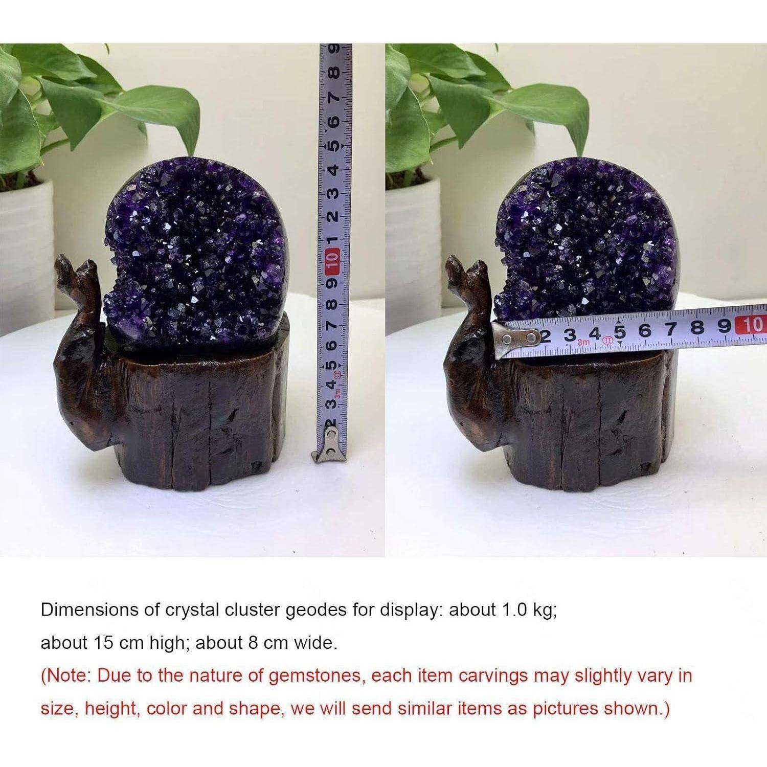 Natürlicher Amethyst-Kristallcluster Uruguay-Geode 2,2 Pfund
