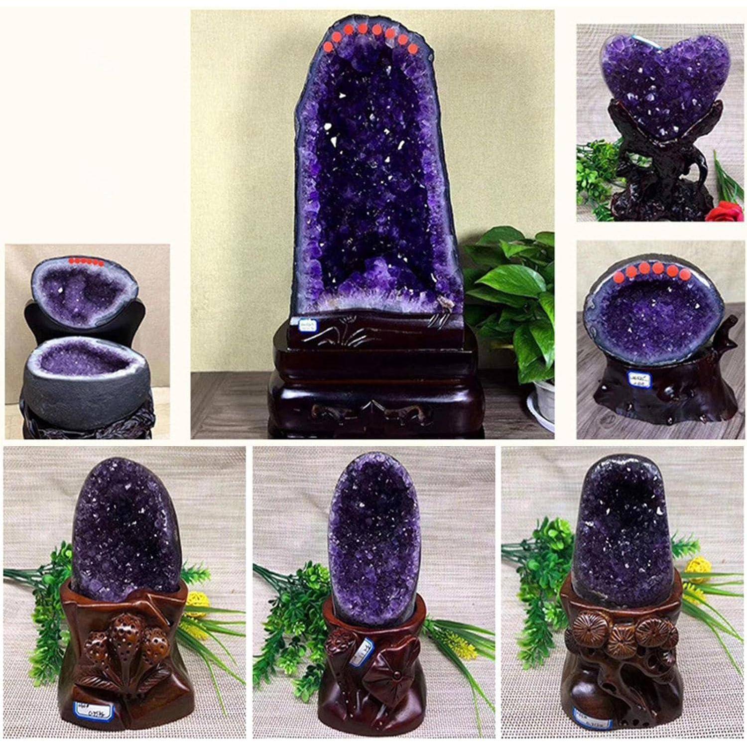 Natürlicher Amethyst-Kristallcluster Uruguay-Geode 2,2 Pfund