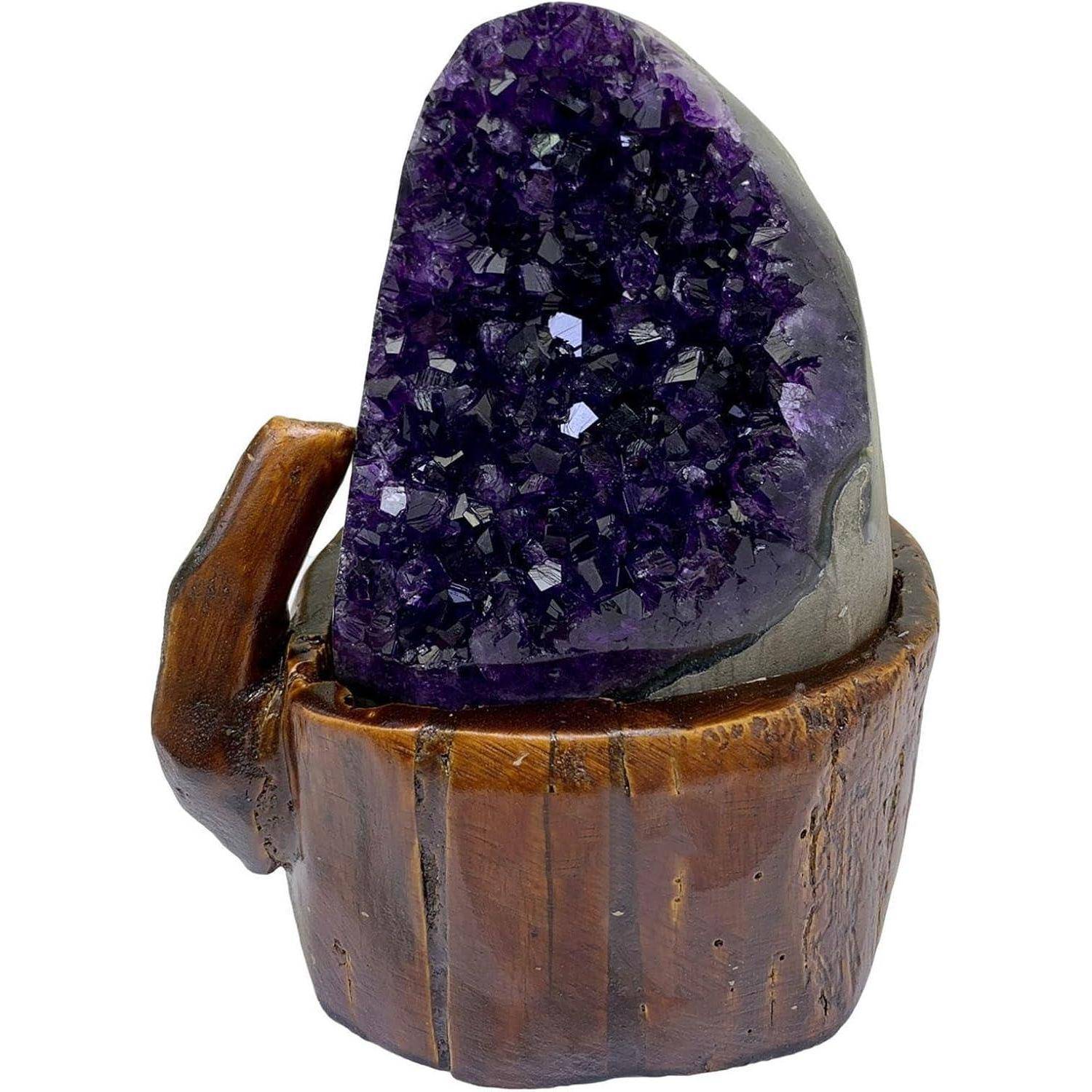 Amethyst-Cluster 3,75 Pfund Polierte Kanten Hexerei Heilkristalle