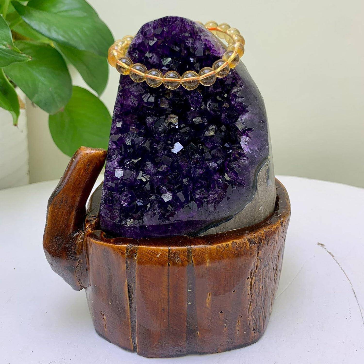 Amethyst-Cluster 3,75 Pfund Polierte Kanten Hexerei Heilkristalle