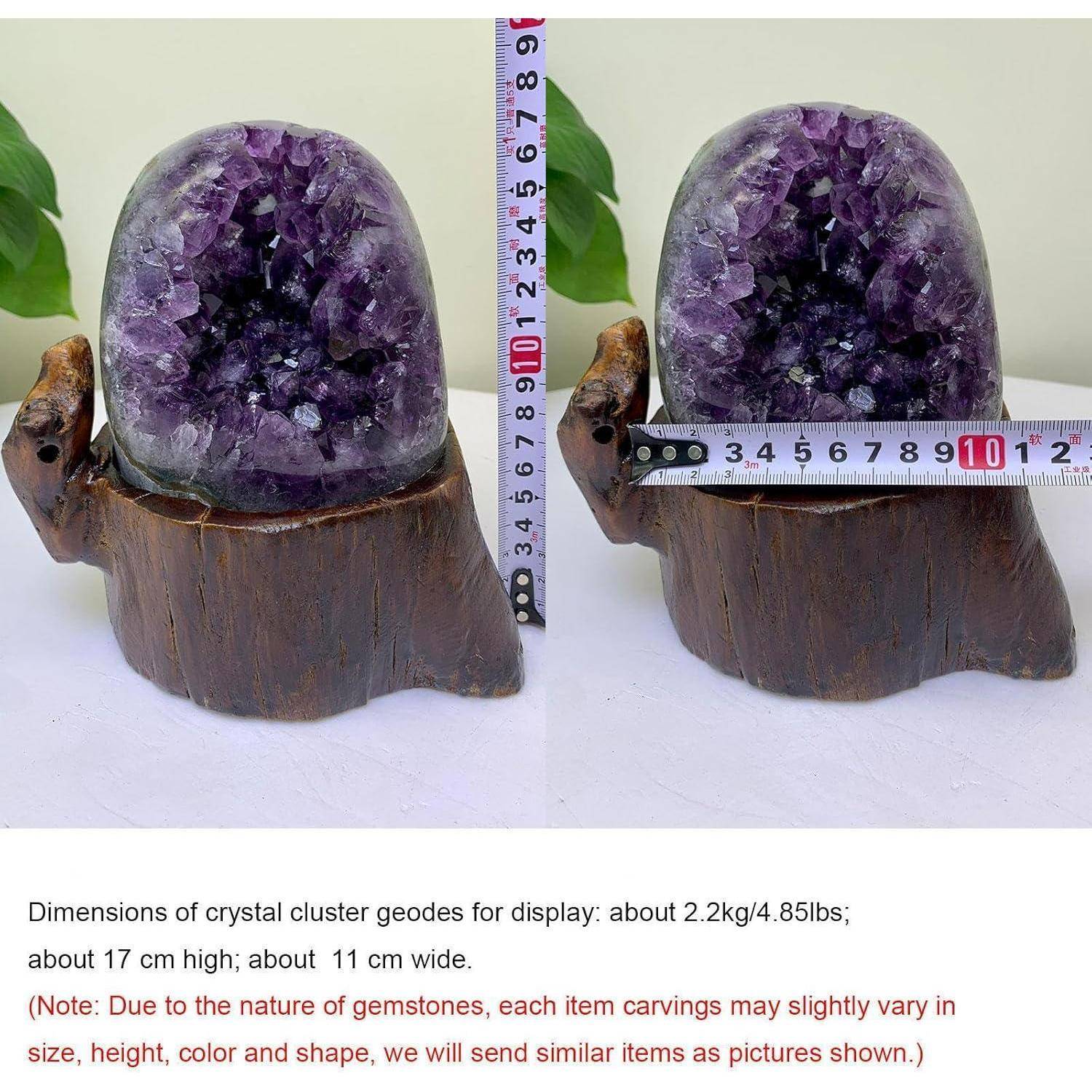 Natürlicher Amethyst Kristallclusterstein Uruguay 4,85 Lb – Roher