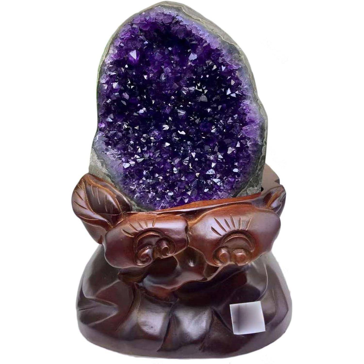 Natürlicher Amethyst-Cluster-Geode, Rohe Amethyststeine und