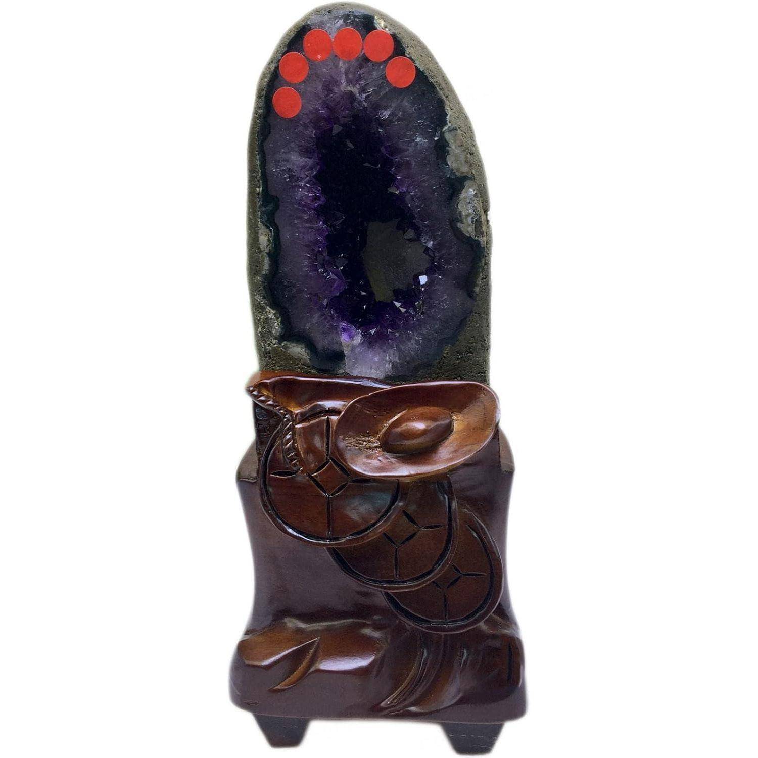 Amethyst-Geode, Hochenergetischer Amethystkristall, Natürlicher