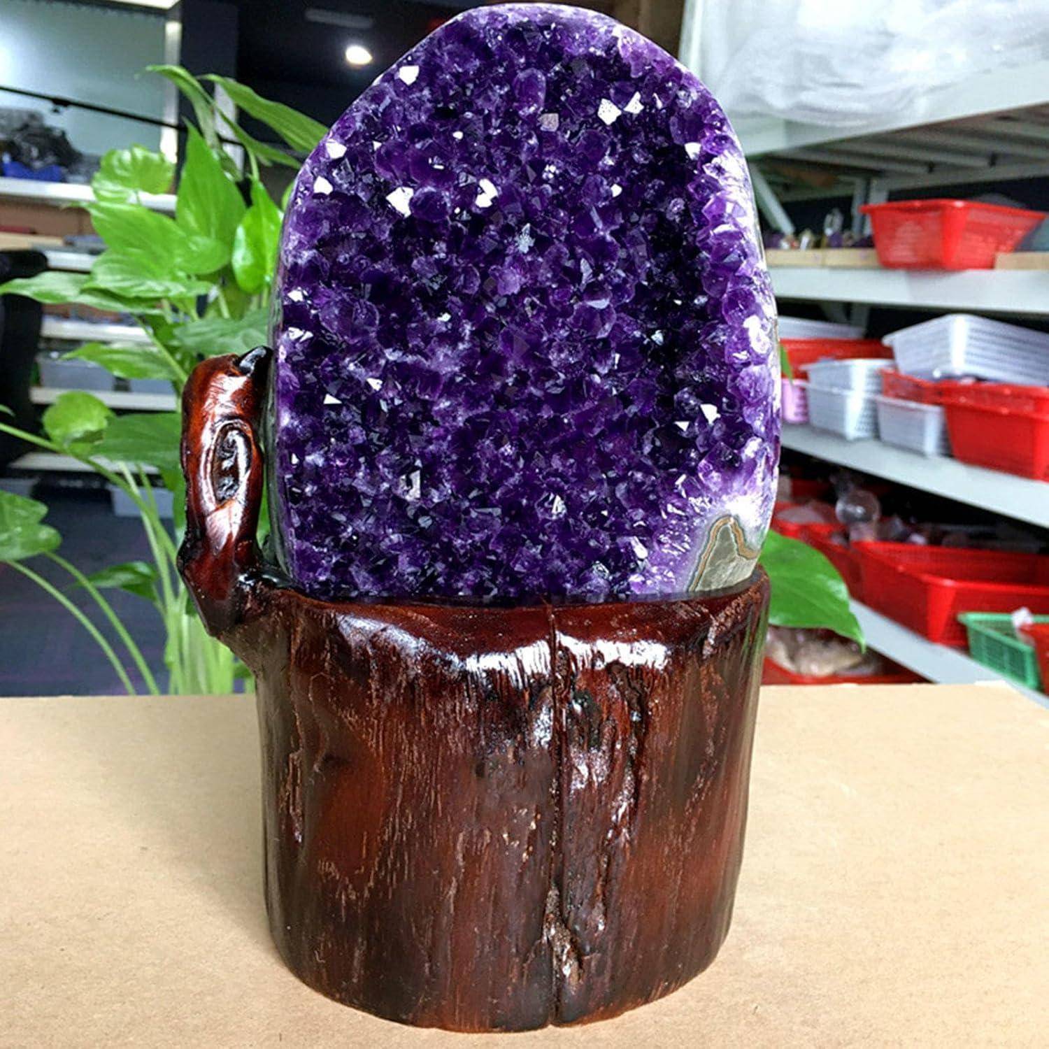 Amethyst Cluster Rohkristall Geode Kristall Heilsteine 2.2lbs