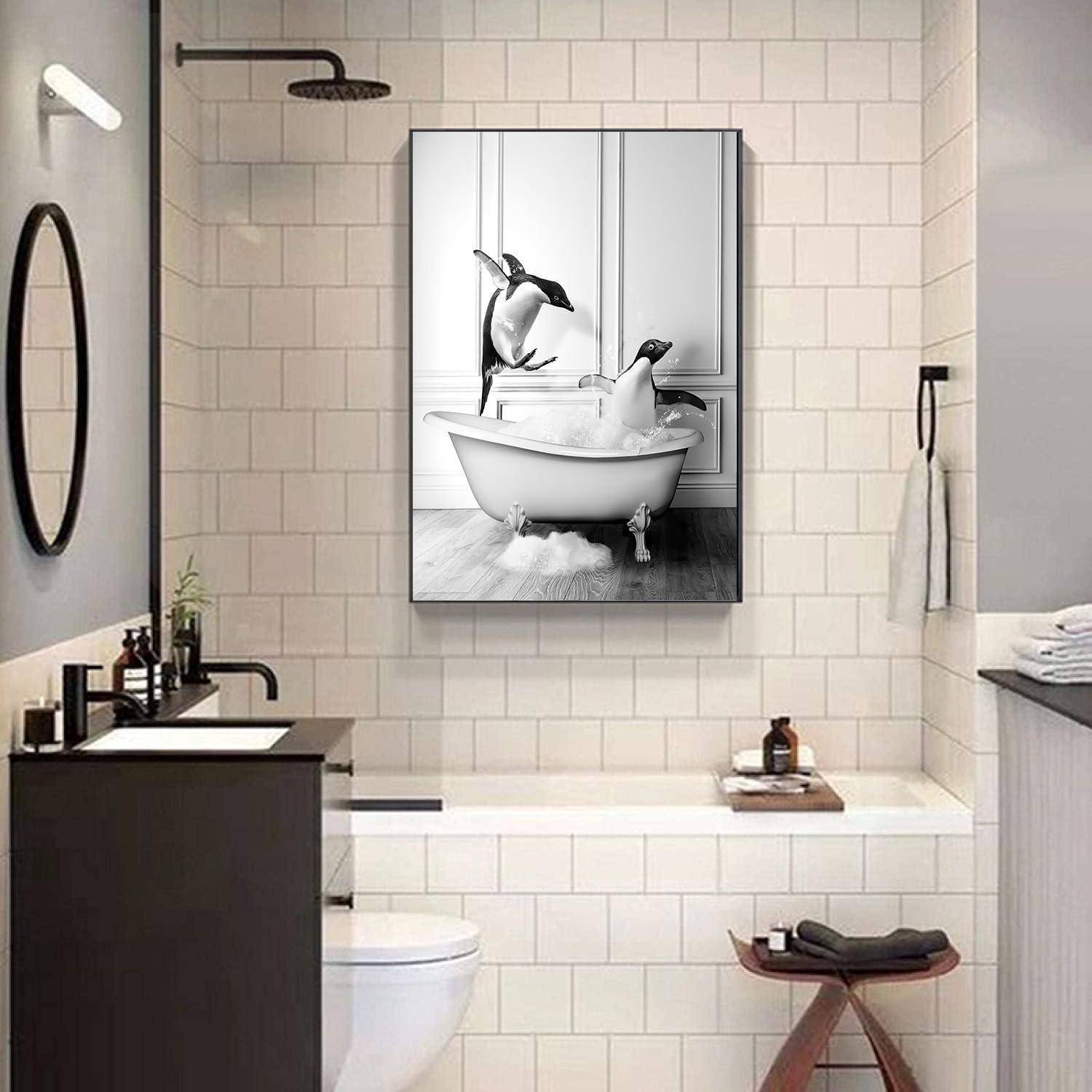 Leinwandbild Hochlandrind Badewanne 60x90cm QE2 60L x 90B cm