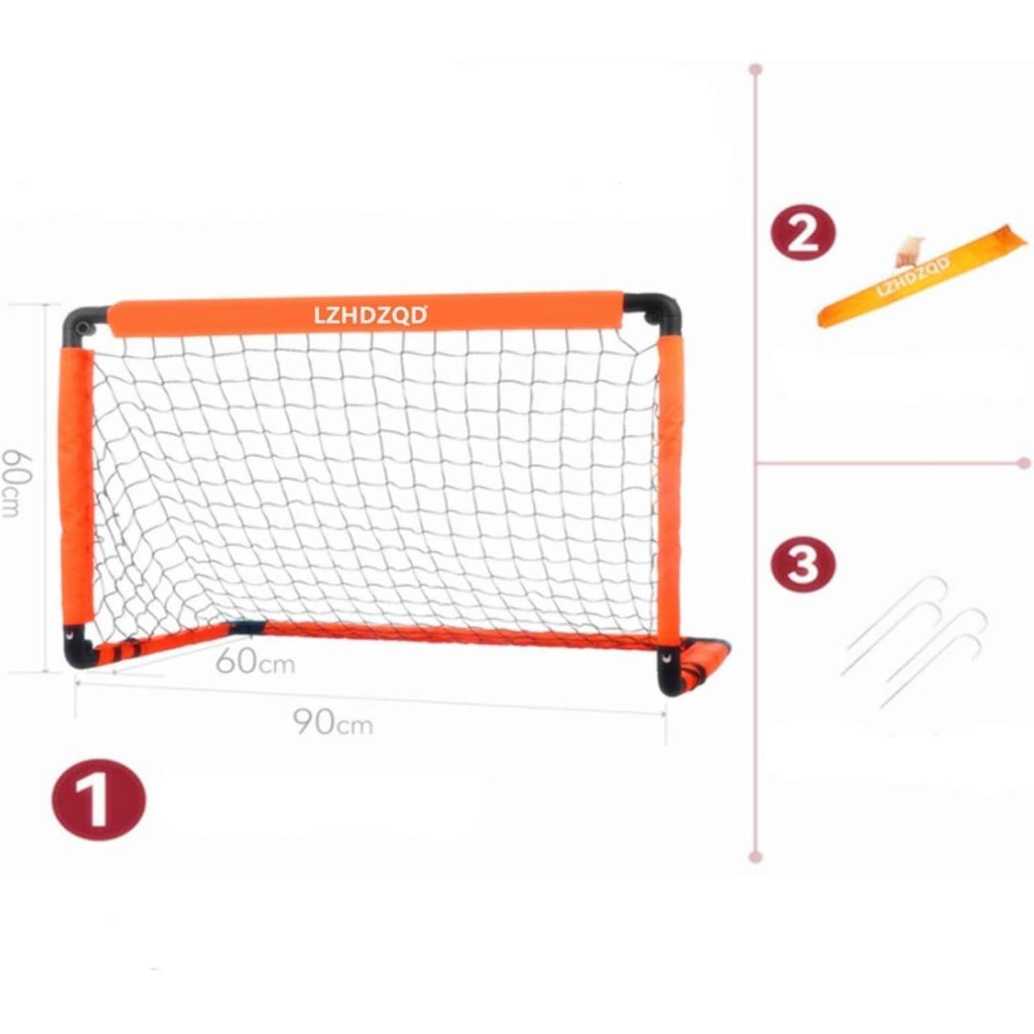 Fußballtor klappbar Kinder mini 60x45cm 90x60cm fussballtor orange