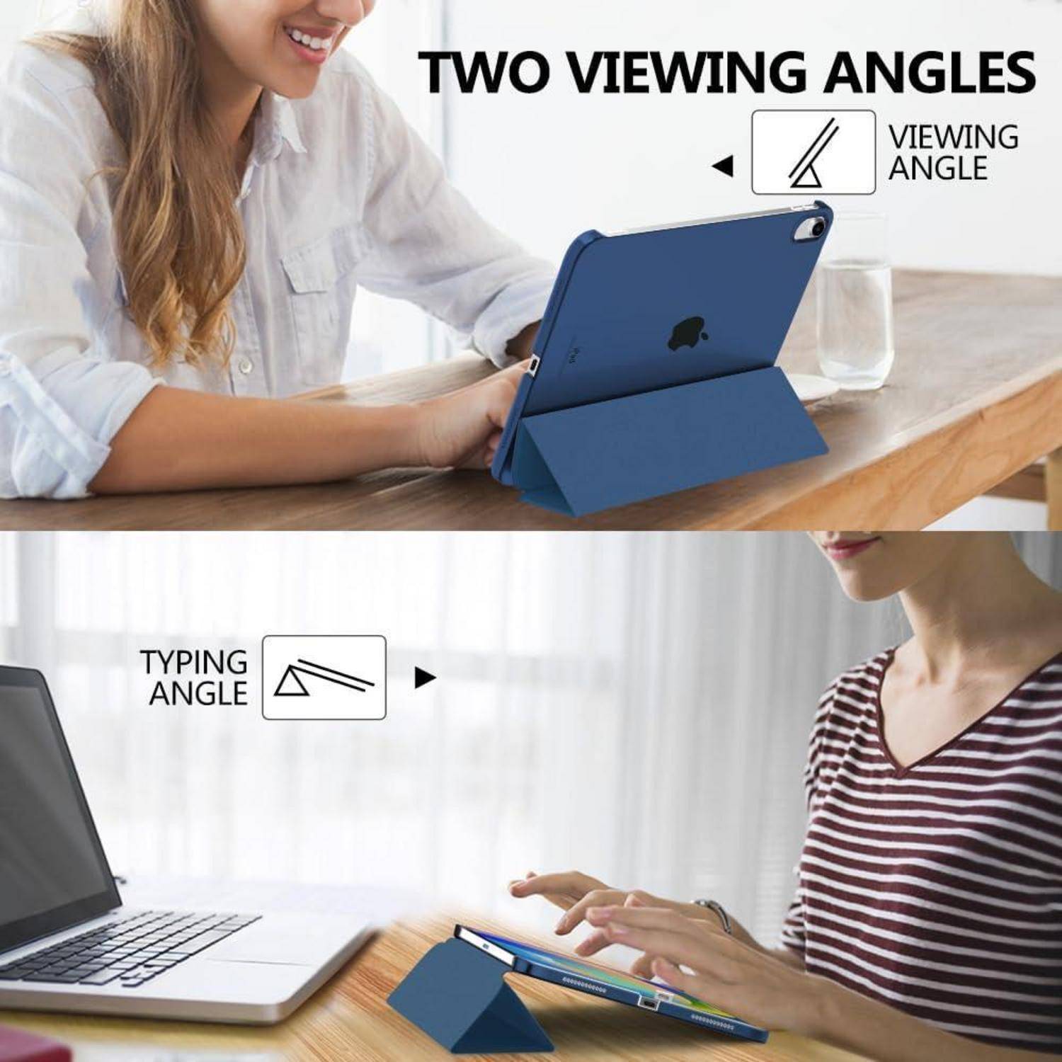 Hülle iPad A16 11Gen 11Zoll Stand PC Rückseite Dunkles Meerblau