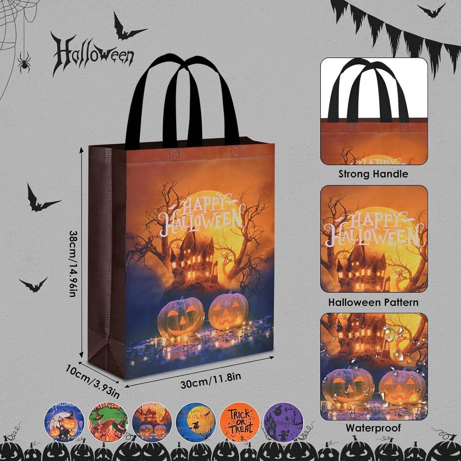 Geschenktüte Halloween 6er Süßes Deko Party Stil II 6 Stück