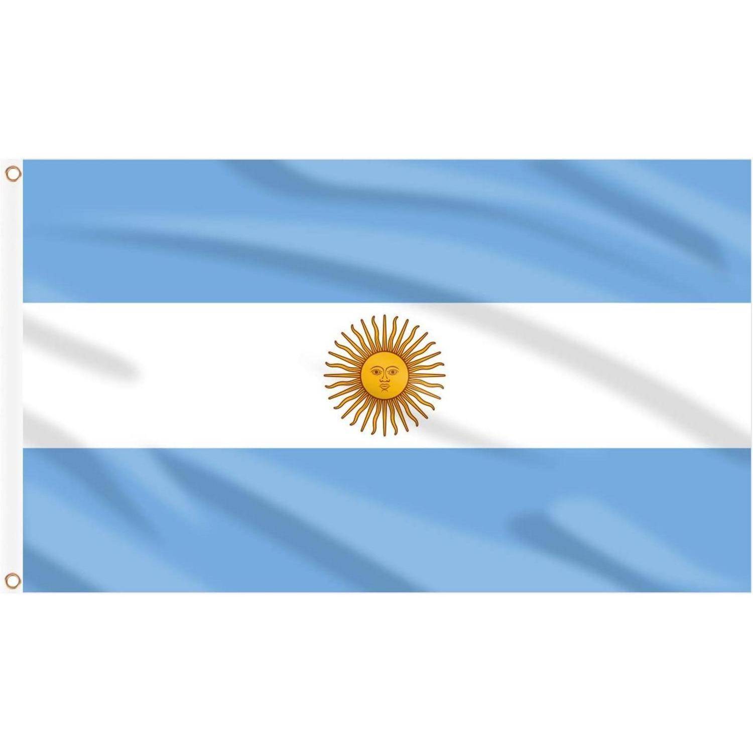 Flagge Argentinien 150x90cm Messingösen 2 Stück Argentinien Flagge