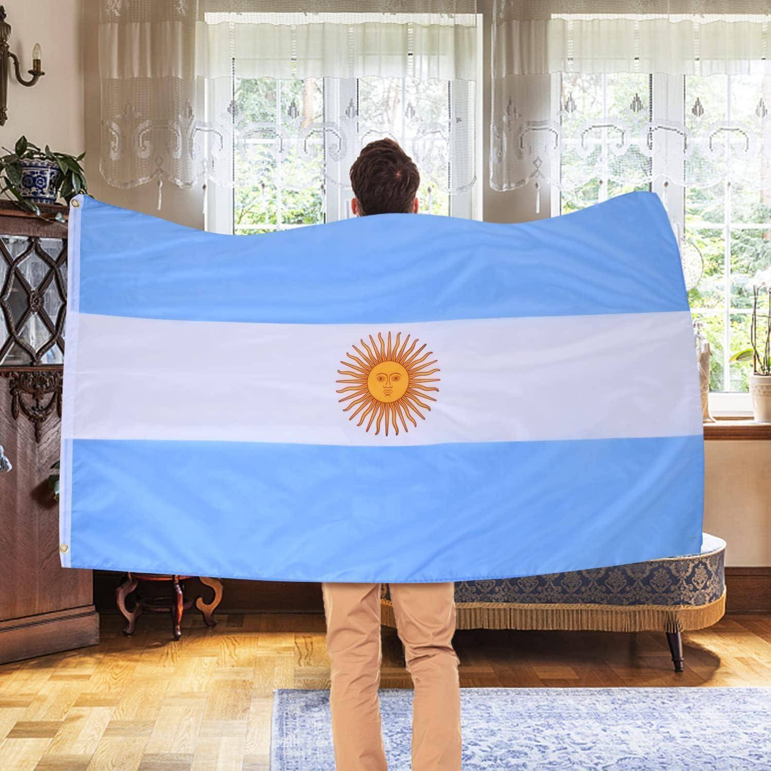 Flagge Argentinien 150x90cm Messingösen 2 Stück Argentinien Flagge