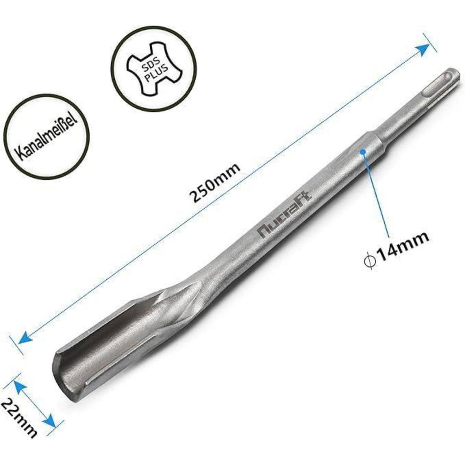 Kanalmeißel Hohlmeißel SDS PLUS SDS PLUS Hohlmeißel 22 x 250mm-1 PC