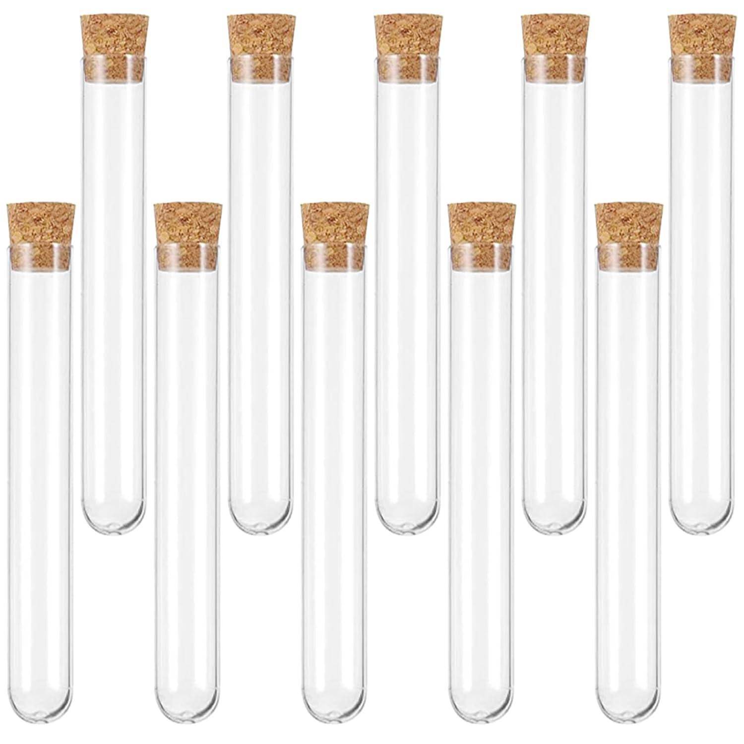 Reagenzgläser mit Korken 12x75mm 10 Stück ideal für Blumen