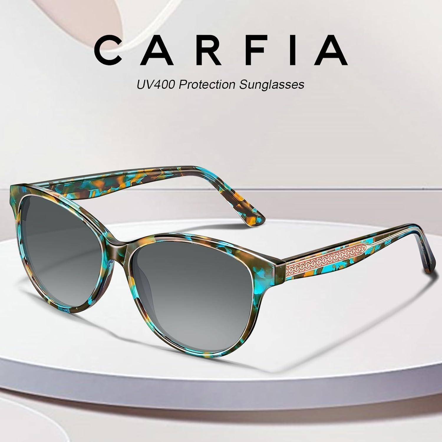 Verspiegelte Polarisierte Sonnenbrille UV400 Blumenmuster Cat Eye