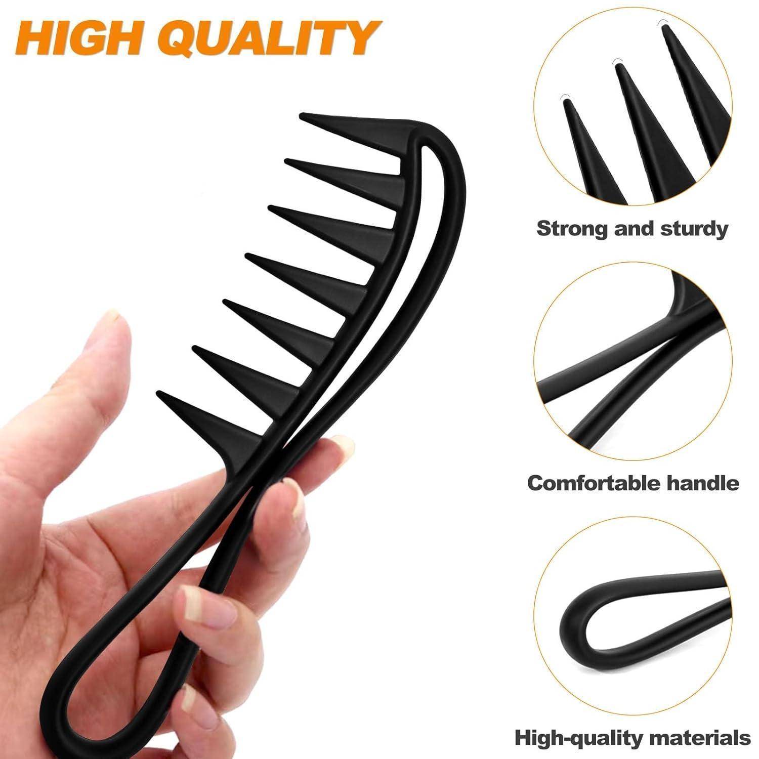 Lockenkamm Wide Tooth Comb Afro Kamm für Lockiges Haar