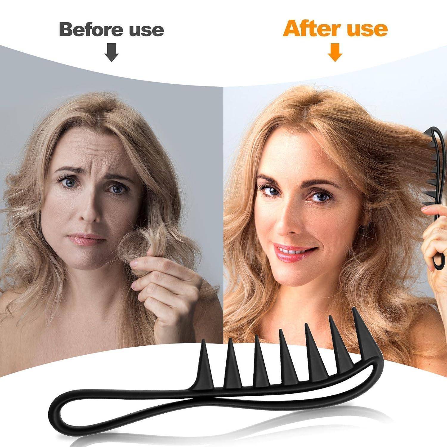 Lockenkamm Wide Tooth Comb Afro Kamm für Lockiges Haar