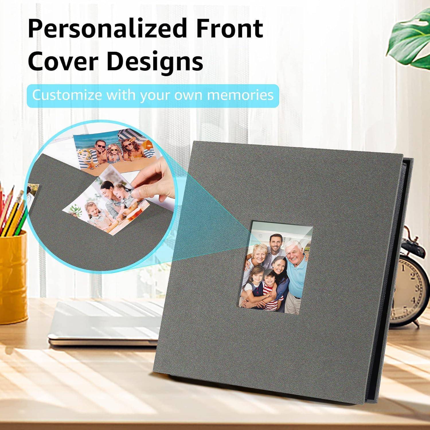 Fotoalbum Einsteckalbum 10x15 Leinenbindung 600 Fotos Dunkelgrau