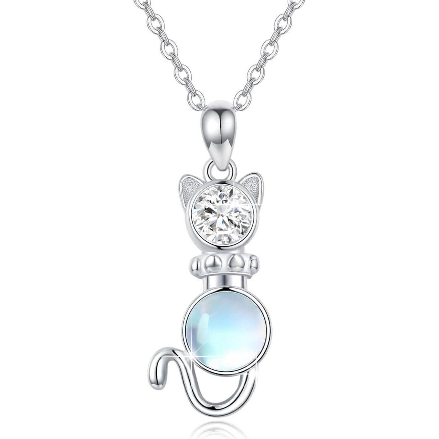 Halskette 925 Sterling Silber Tier Axolotl Fuchs Delfin Tierhals Kette