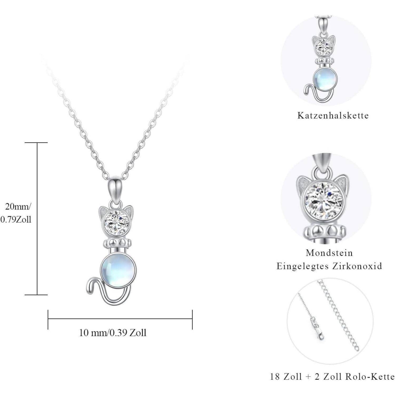 Halskette 925 Sterling Silber Tier Axolotl Fuchs Delfin Tierhals Kette