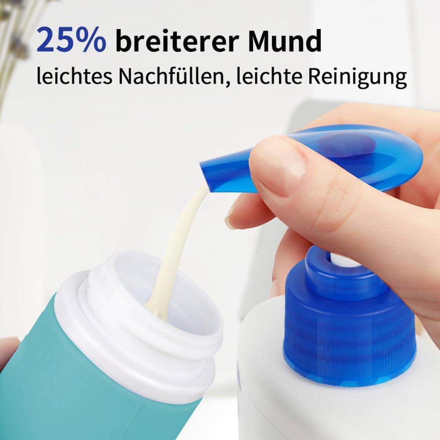 Reiseflaschen Silikon 60ml Auslaufsicher 3 Stück Gelb Cyan Rosa