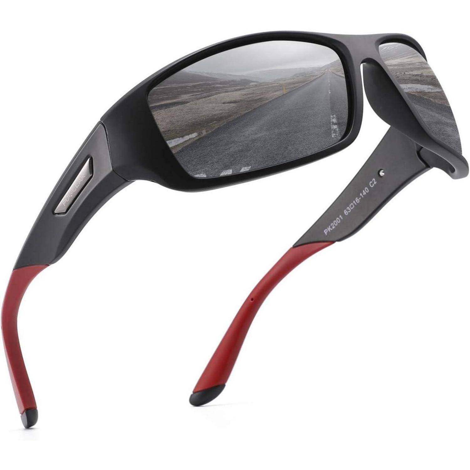 Herren Sonnenbrille Sportbrille Polarisiert UV400 Tr90 Galsses Schutz