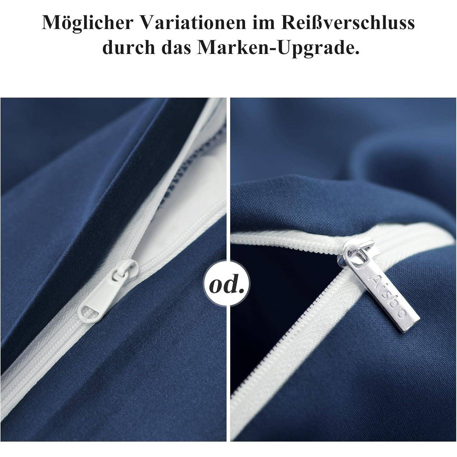 „Mögliche Variation bei Reißverschlüssen aufgrund von Markenmodernisierung.