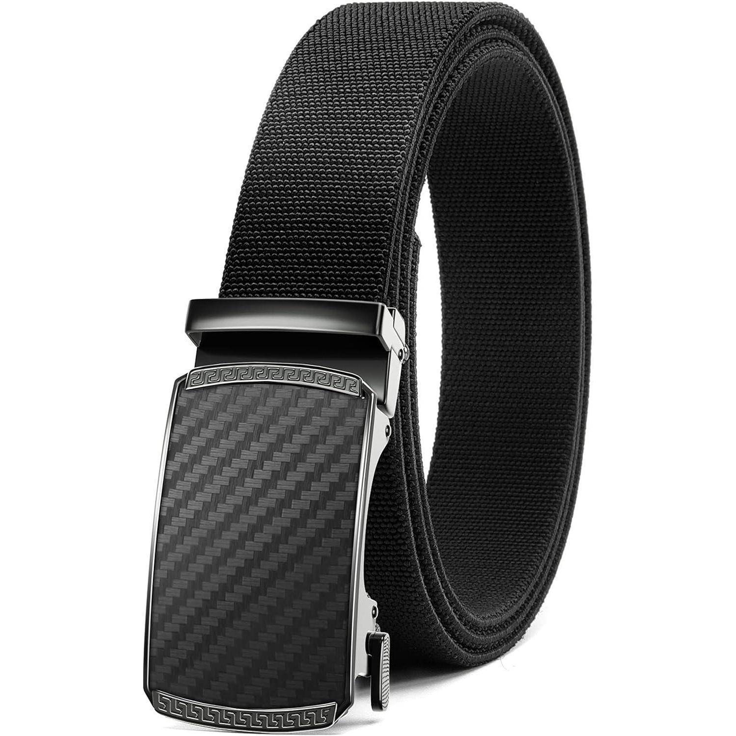 Gürtel Kohlenstoff - Schwarz Taille 80-95cm (Gesamtlänge 115cm)