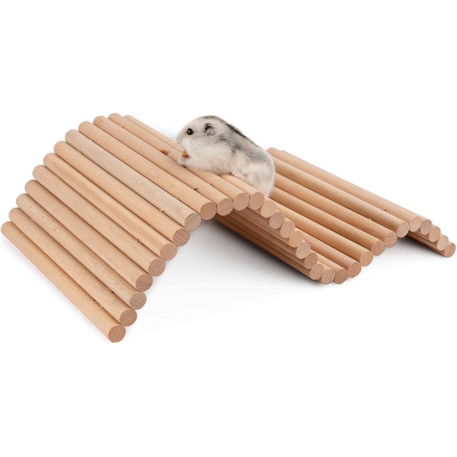 Hamster Kletterleiter Holz Hängebrücke für Kleintiere