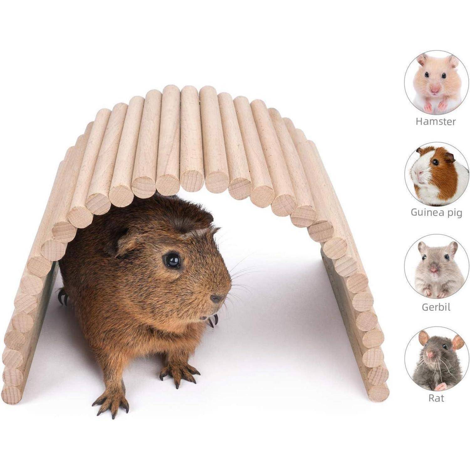Hamster Kletterleiter Holz Hängebrücke für Kleintiere