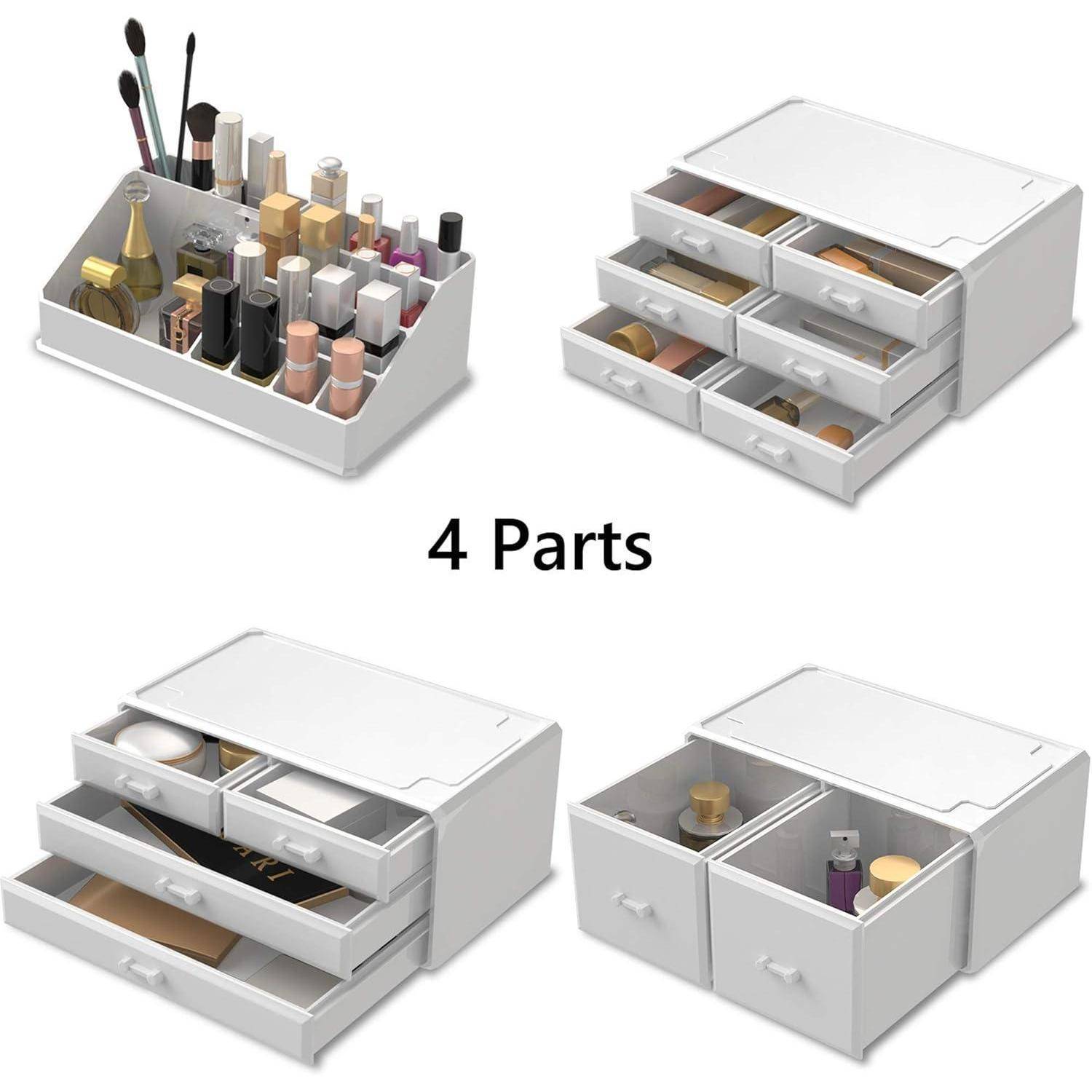 Makeup Organizer Aufbewahrungsbox Schmink Aufbewahrung 4 Lagen