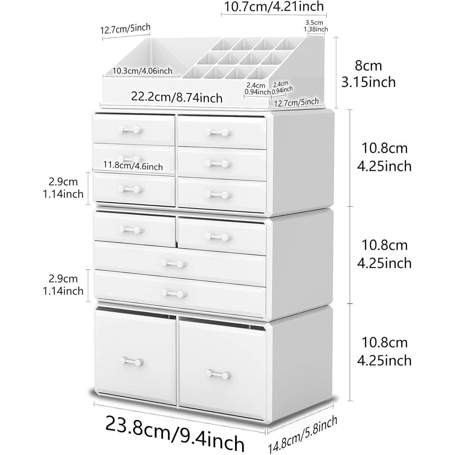 Makeup Organizer Aufbewahrungsbox Schmink Aufbewahrung 4 Lagen