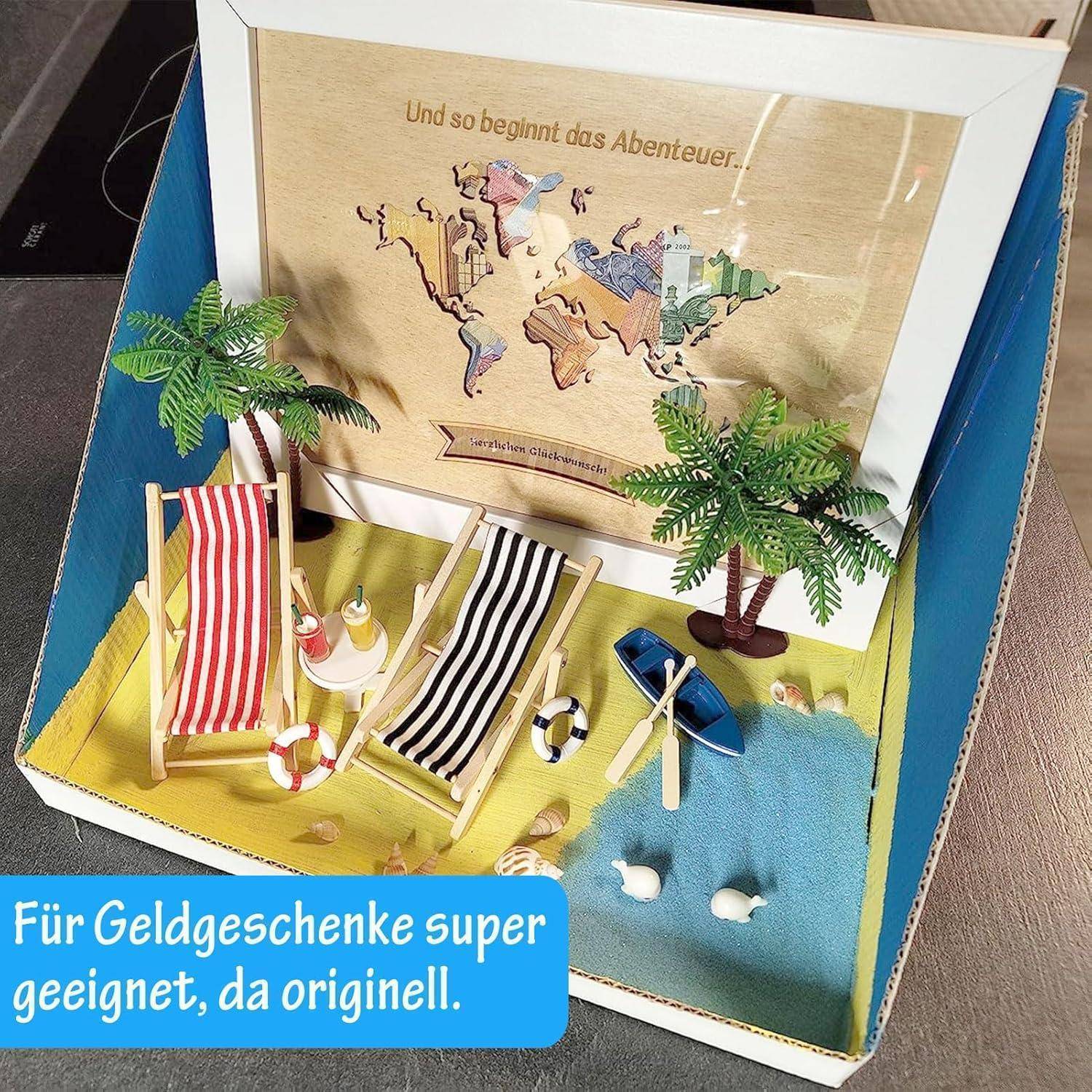 Strand Miniatur Ornament Set 16 Stück für DIY Zen Garten Deko