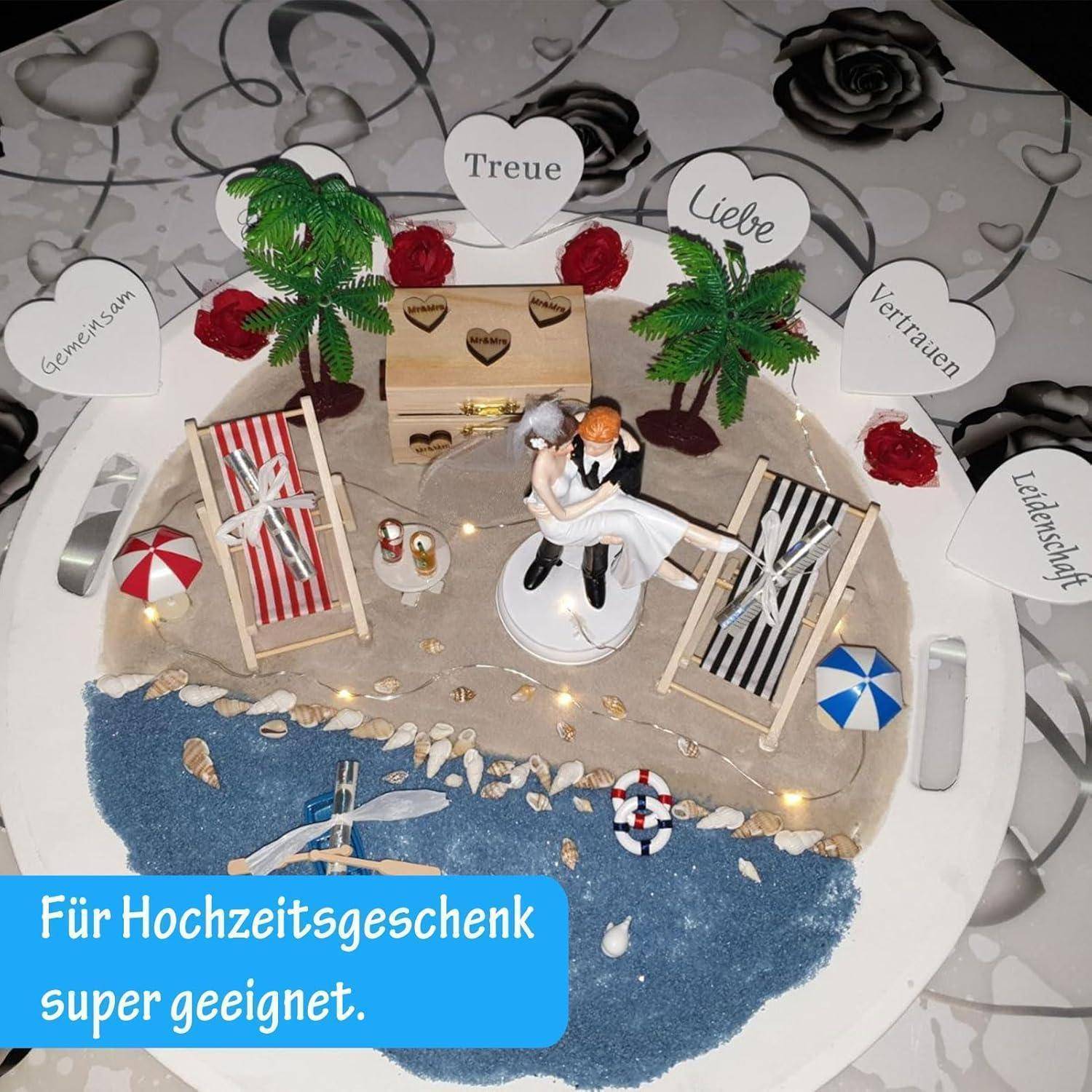 Strand Miniatur Ornament Set 16 Stück für DIY Zen Garten Deko