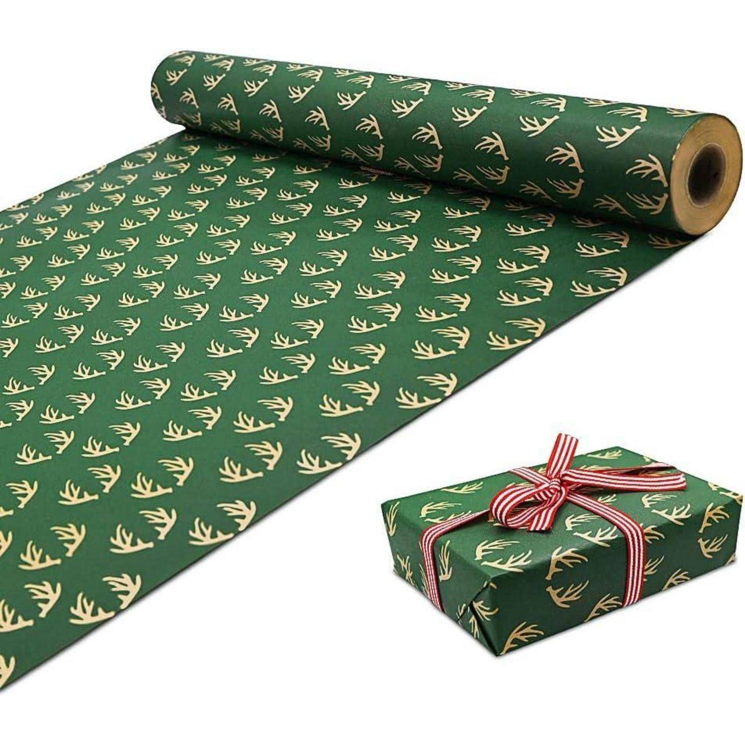 Weihnachtsgeschenkpapier Kraftpapier 43cm x 15M Multicolor3