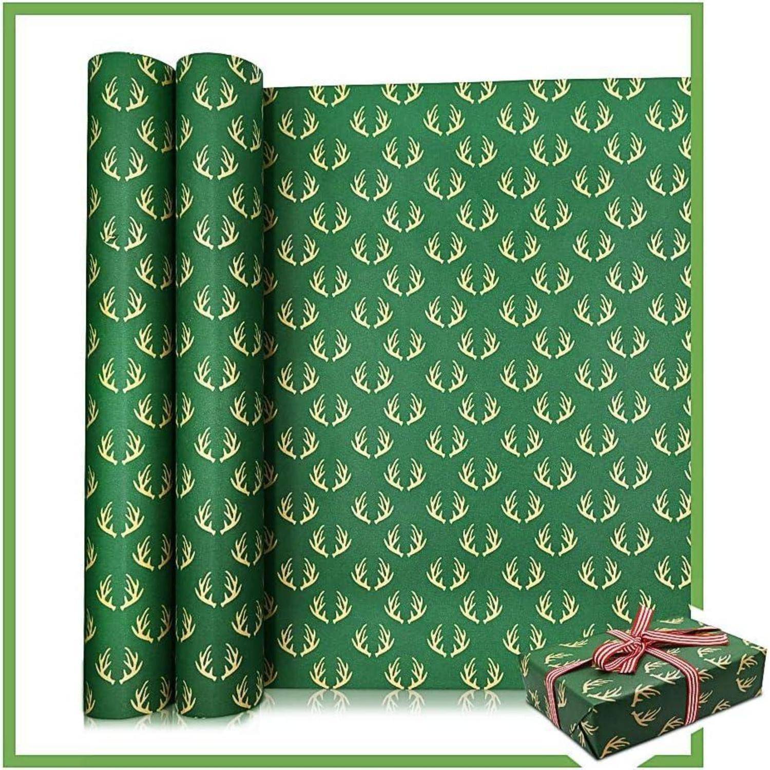 Weihnachtsgeschenkpapier Kraftpapier 43cm x 15M Multicolor3
