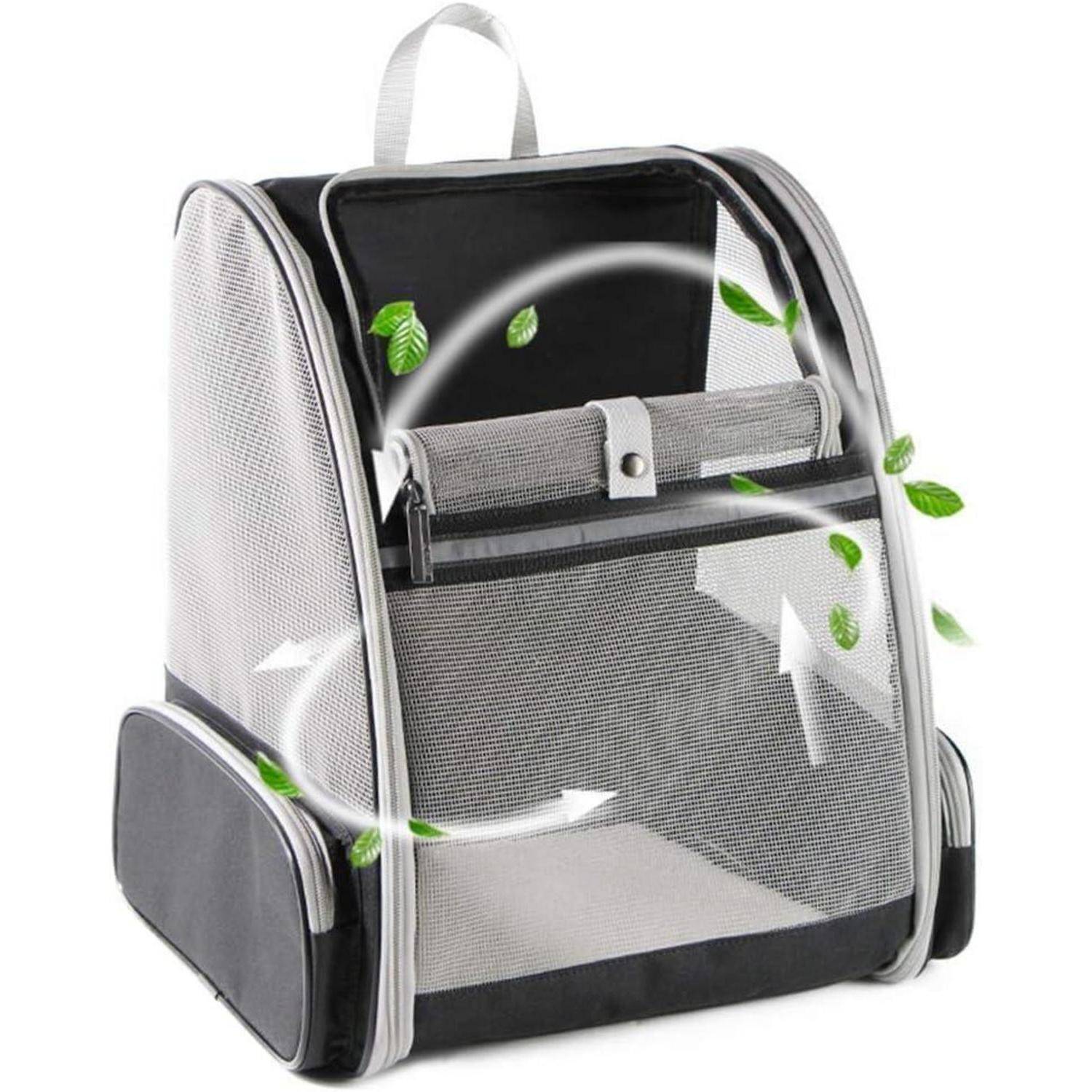 Katzenrucksack Belüftung Fluggesellschaften Reisen Black Paisley