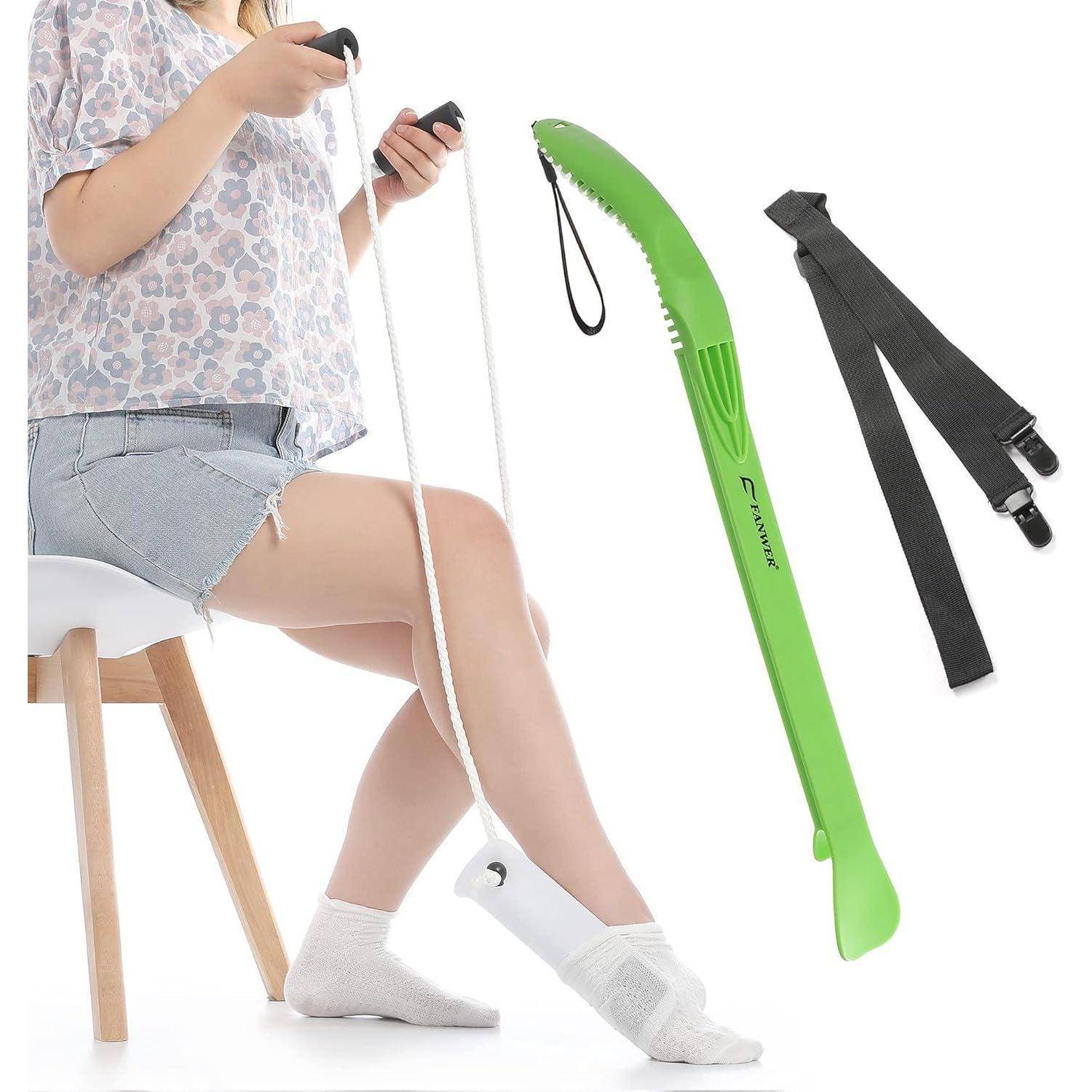 Anziehhilfe für Socken, Hosen und Schuhe - Sockenanzieher Behinderte