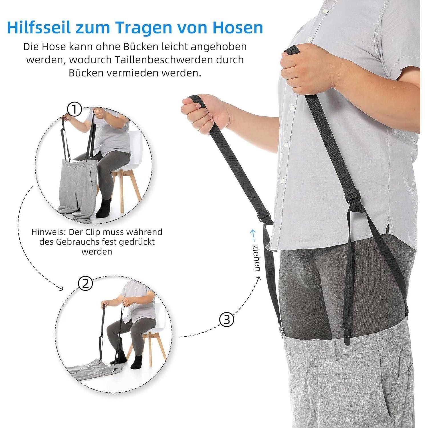 Anziehhilfe für Socken, Hosen und Schuhe - Sockenanzieher Behinderte