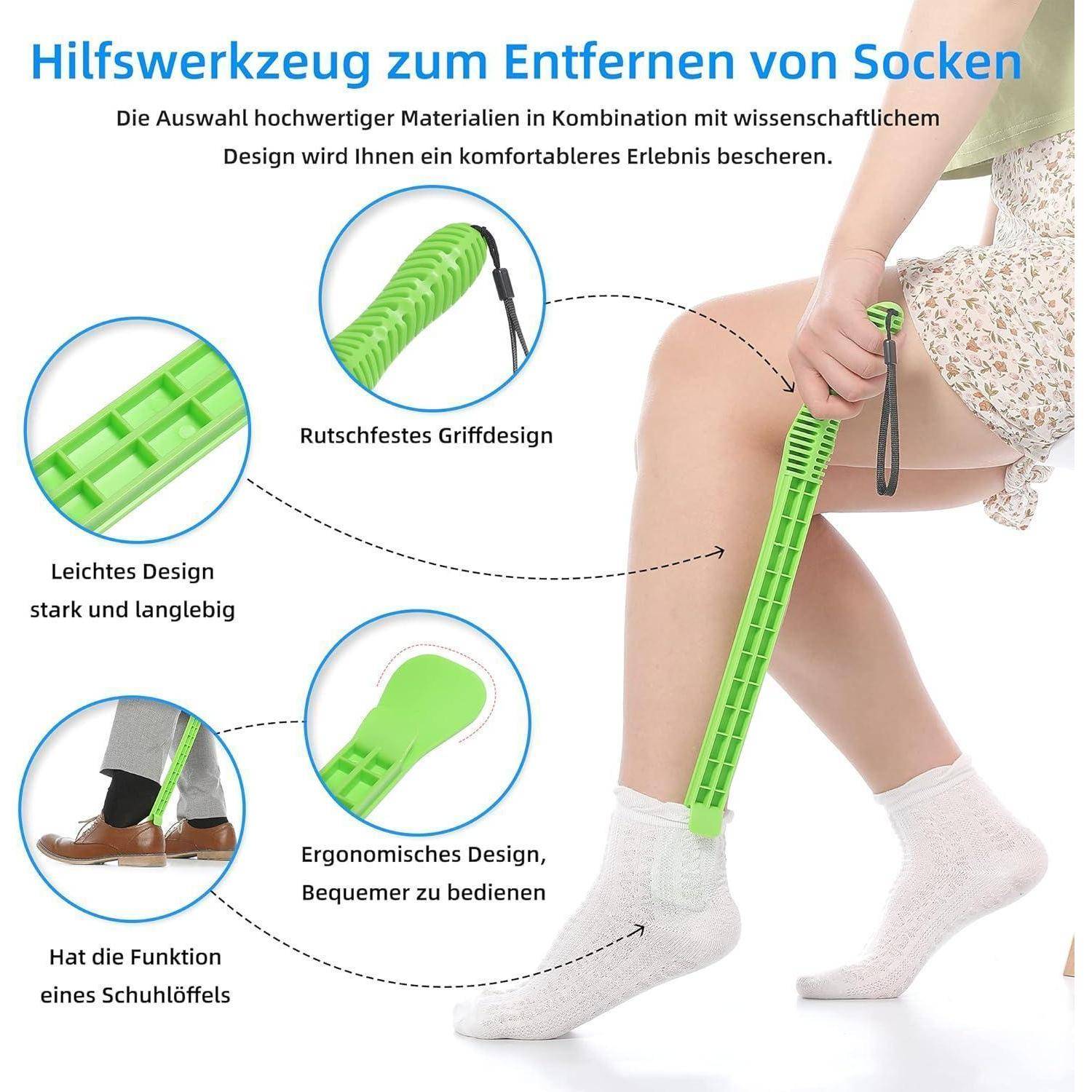 Anziehhilfe für Socken, Hosen und Schuhe - Sockenanzieher Behinderte