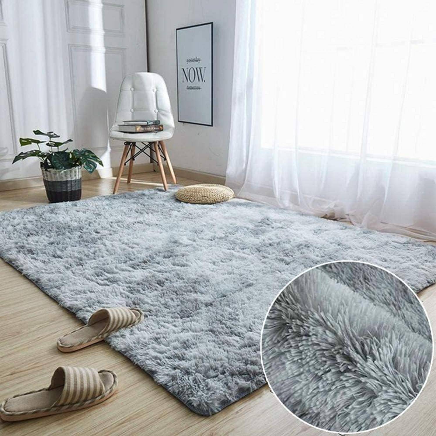 Hochflor Teppich Langflor Flauschig Schlafzimmer Wohnzimmer