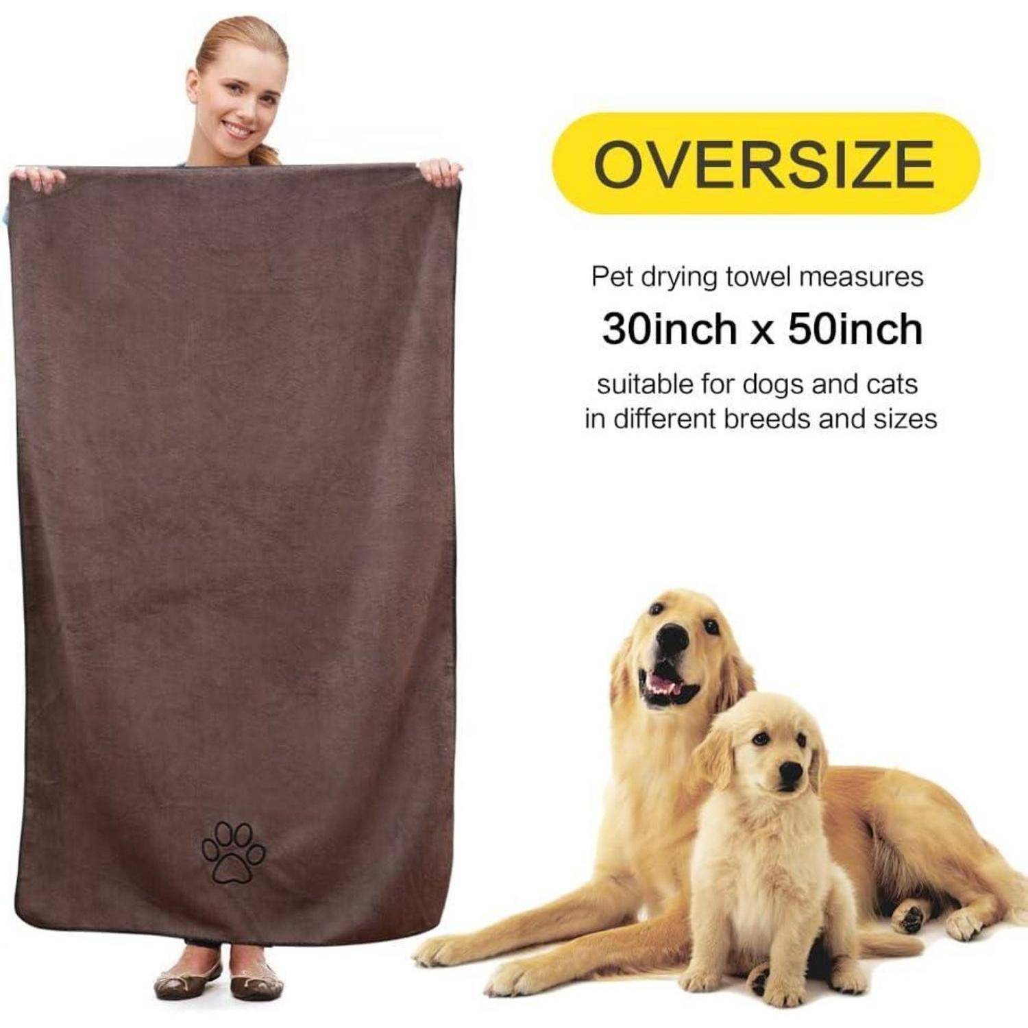 Super saugfähiges Mikrofaser Haustierhandtuch für Hunde und Katzen