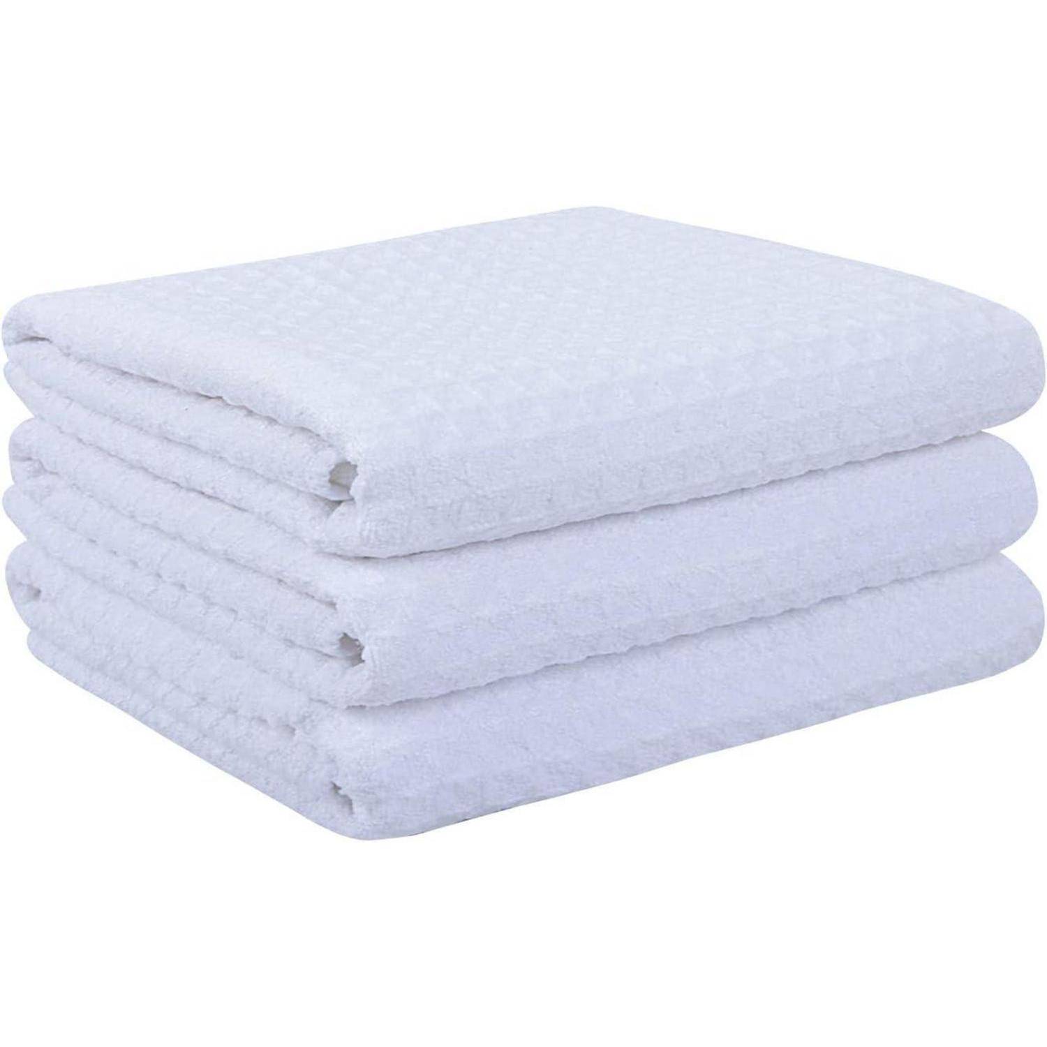3er-Pack Microfaser Geschirrtücher Waffelgewebe saugfähig 40x56 cm