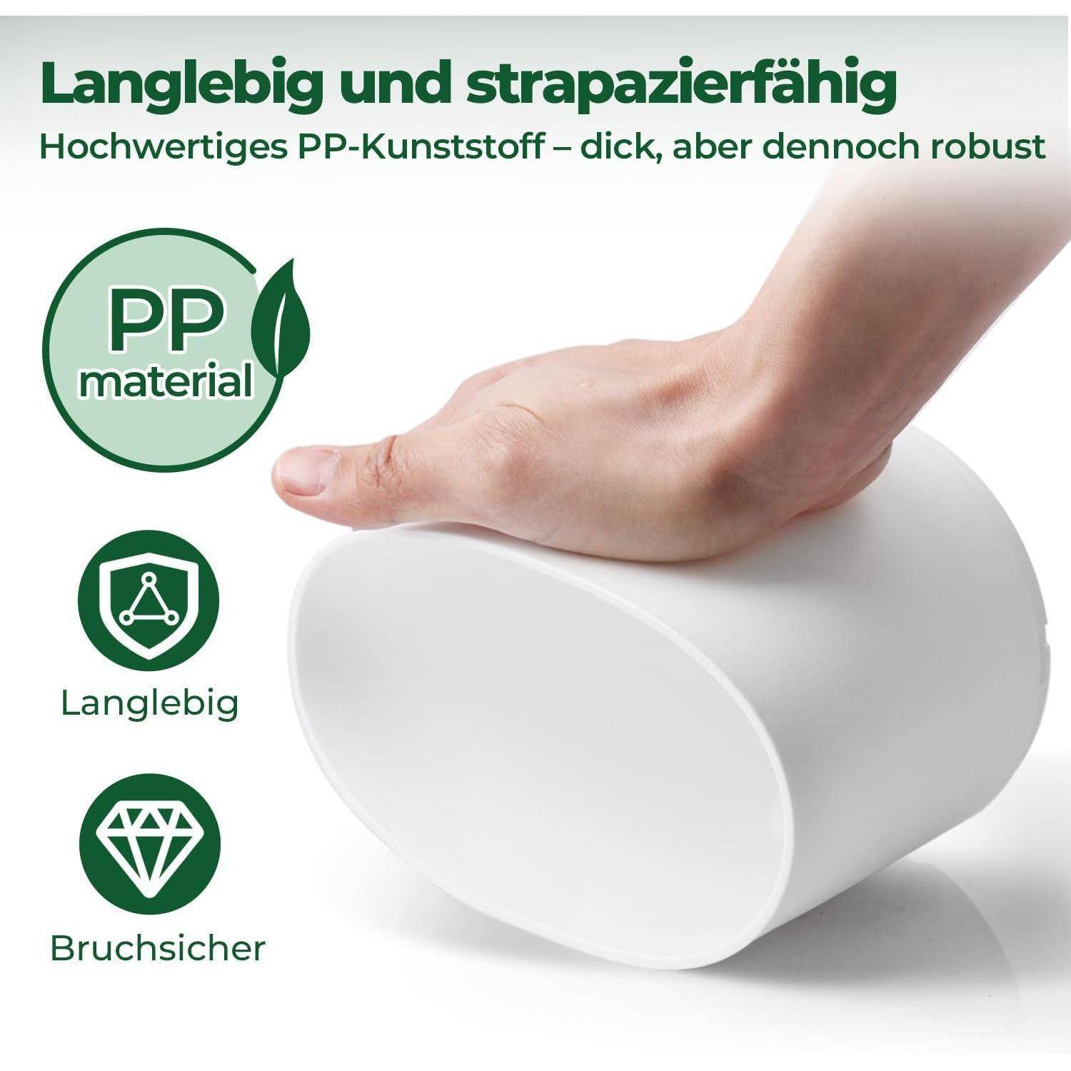 16,5cm Kunststoff Blumentopf Bewässerungssystem 6er-Set