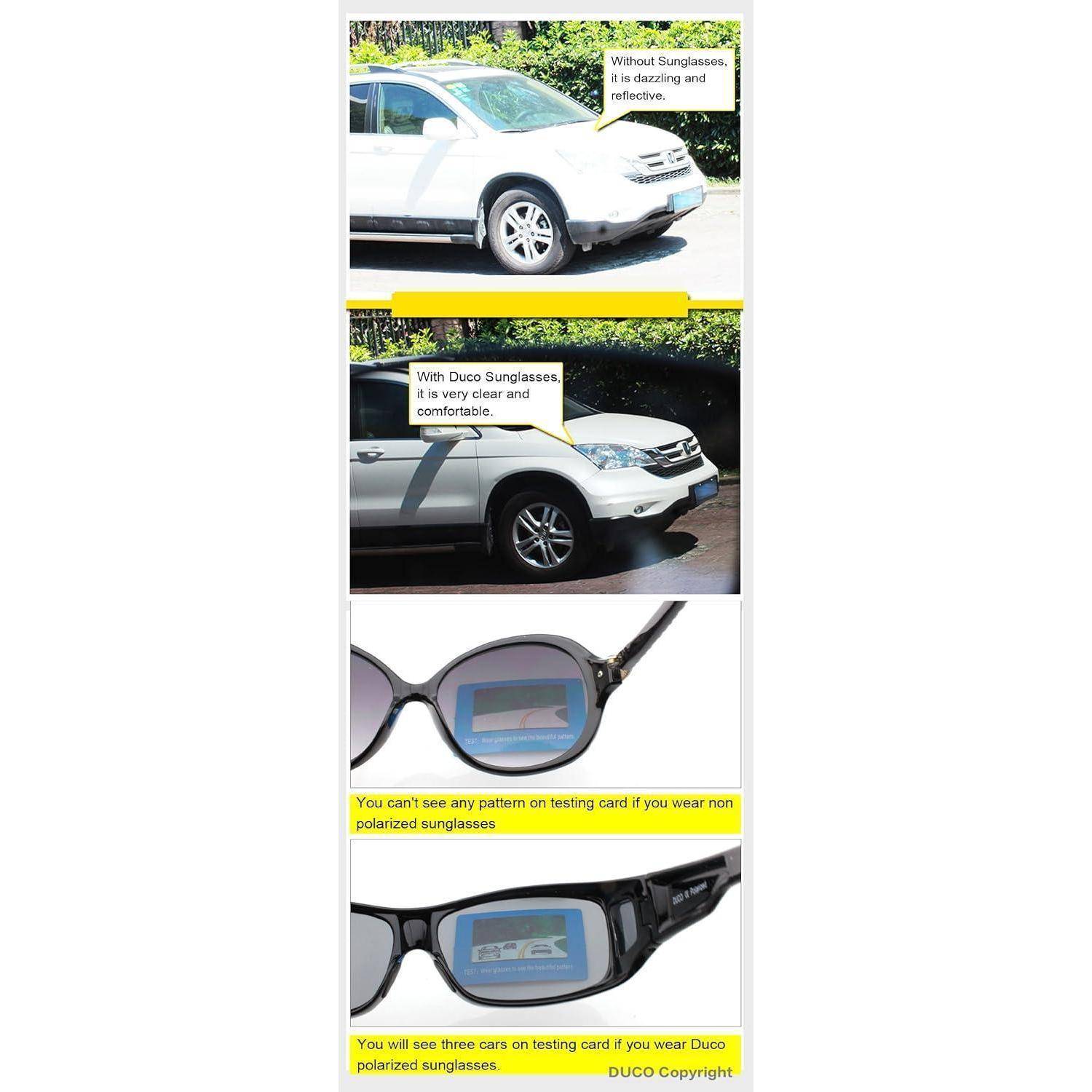 Polarisierte Sonnenbrille UV400 Schutz Überbrille für Brillenträger