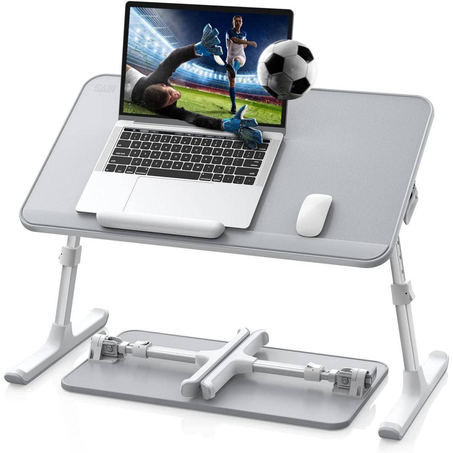 Laptoptisch Bett höhenverstellbar Neigungswinkel klappbare Beine