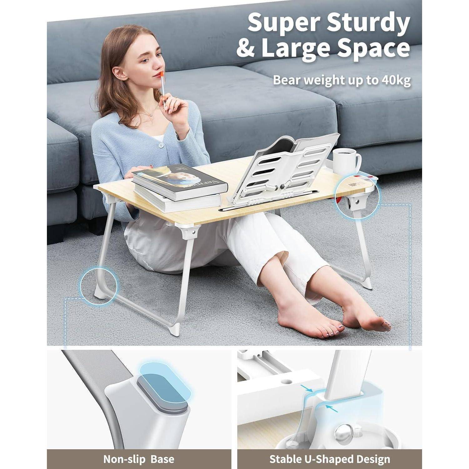 Laptop Tablett XXL klappbar Tisch Lesen Bett Sofa Essen Arbeiten