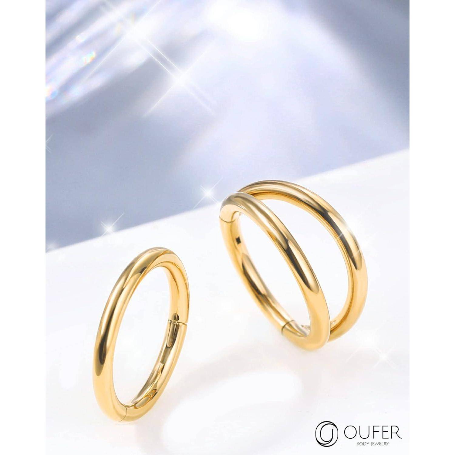 16G 2er Set Piercings Helix Silber Chirurgenstahl Rook Tragus Conch